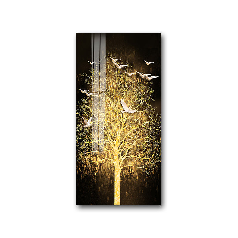 Entrance Metal Living Room Style Luxury Crystal Porcelain Painting, elevate your home experience - Crystalbloomaromatics