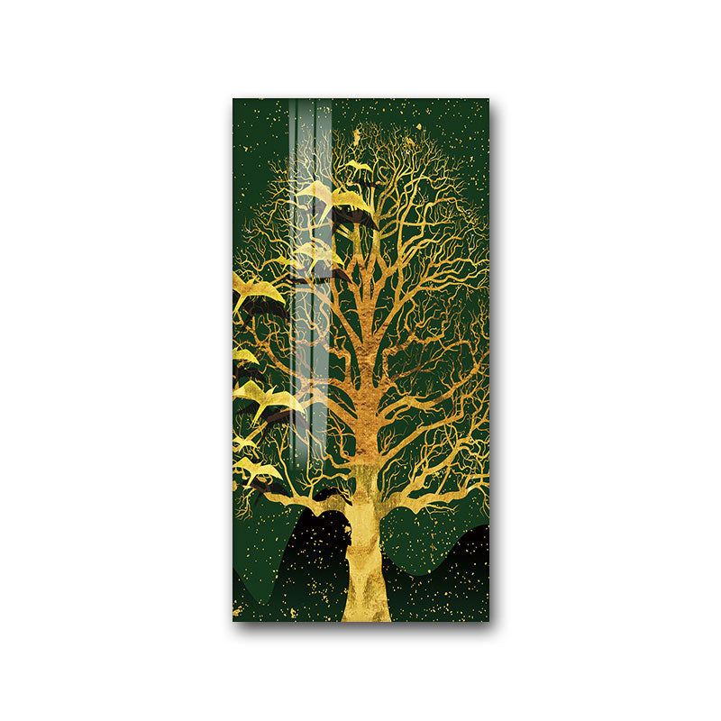 Entrance Metal Living Room Style Luxury Crystal Porcelain Painting, elevate your home experience - Crystalbloomaromatics