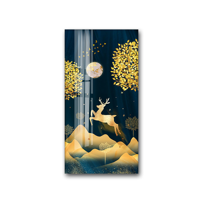 Entrance Metal Living Room Style Luxury Crystal Porcelain Painting, elevate your home experience - Crystalbloomaromatics