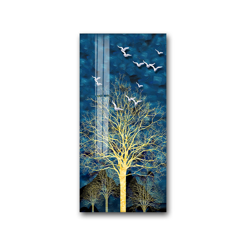 Entrance Metal Living Room Style Luxury Crystal Porcelain Painting, elevate your home experience - Crystalbloomaromatics