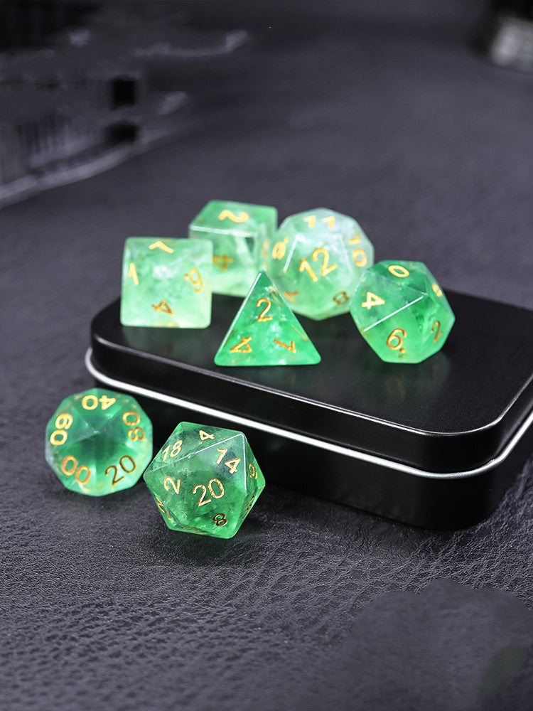 Home Fashion Natural Green Fluorite Dice - CRYSTALOIL