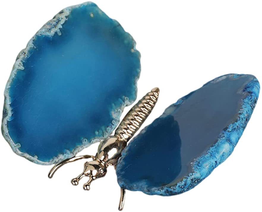 Natural Agate Butterfly Wings Light Luxury Mineral crystal decoration - Crystalbloomaromatics