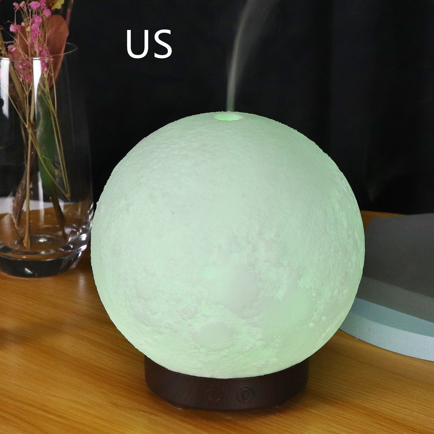 Moon Light Ultrasonic Humidifier Aroma Diffuser, Moon Light Ultrasonic Humidifier Aroma Diffuser, blending soothing humidity and delightful aromas for a serene environment - Crystalbloomaromatics