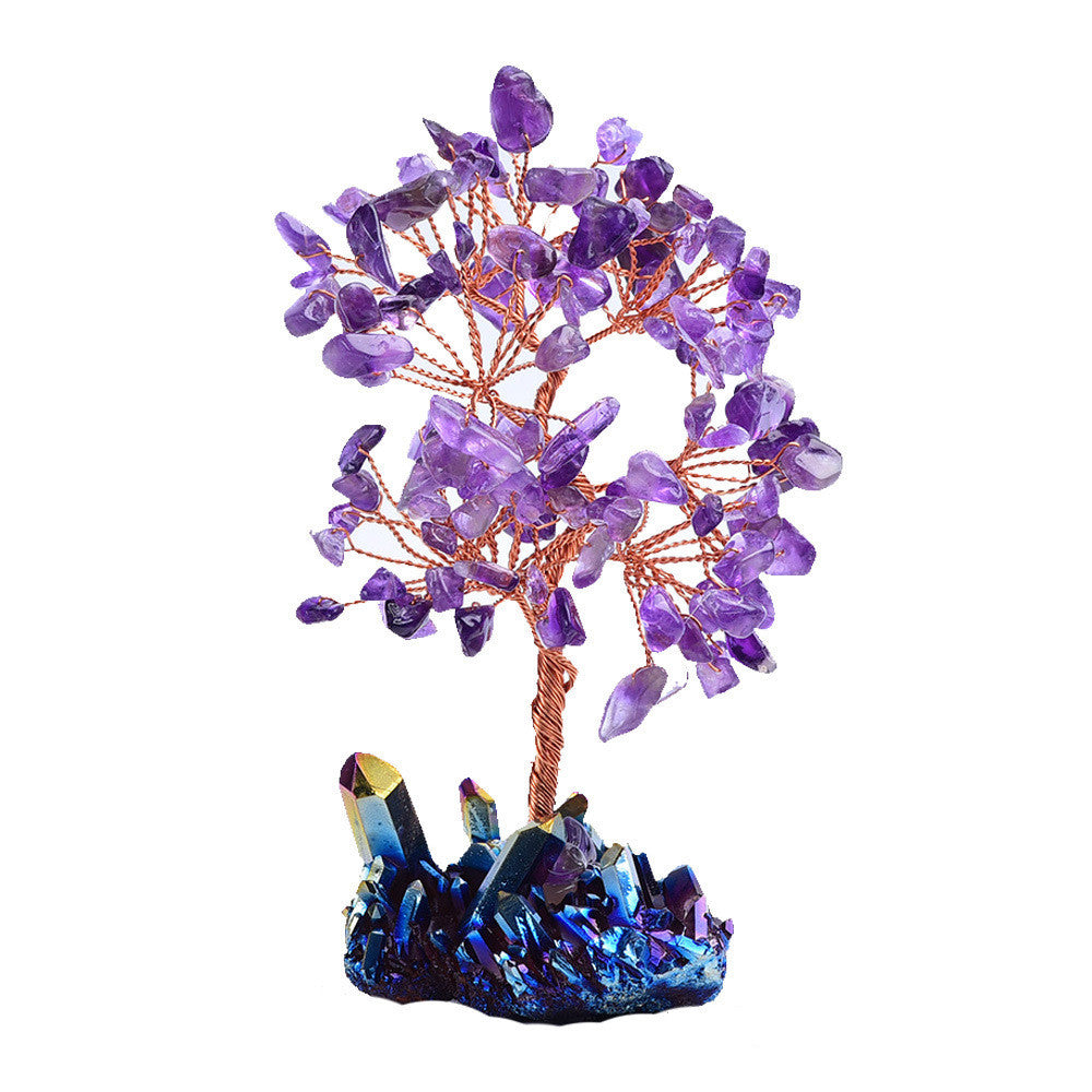 Natural Original Ecological Colorful Cluster Crystal Block Crystal Tree Energy Stone, Natural Original Ecological Colorful Cluster Crystal Block Crystal Tree Energy Stone - Crystalbloomaromatics