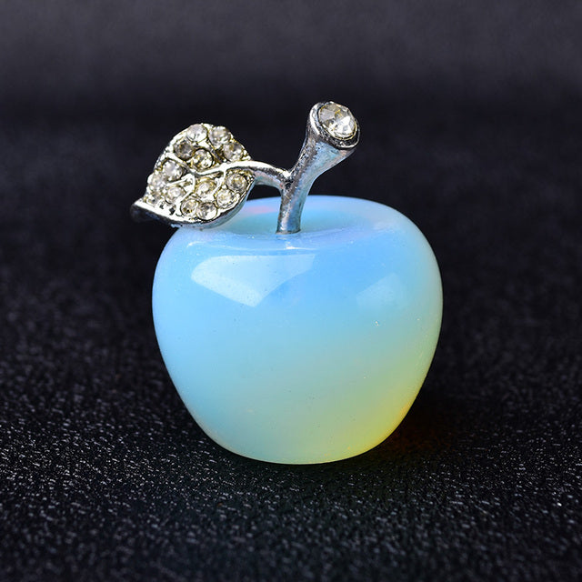 Natural Crystal Apple, Colorful Quartz Stone Opal decoration, - Crystalbloomaromatics