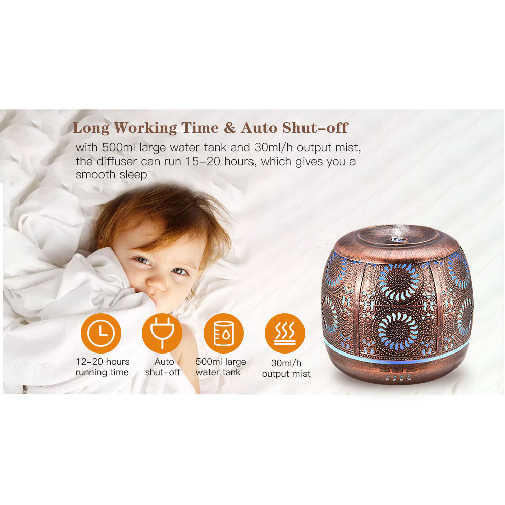 Retro home aroma diffuser, elegantly combines vintage aesthetics with modern functionality, effortlessly infusing your living space with soothing scents - Crystalbloomaromatics