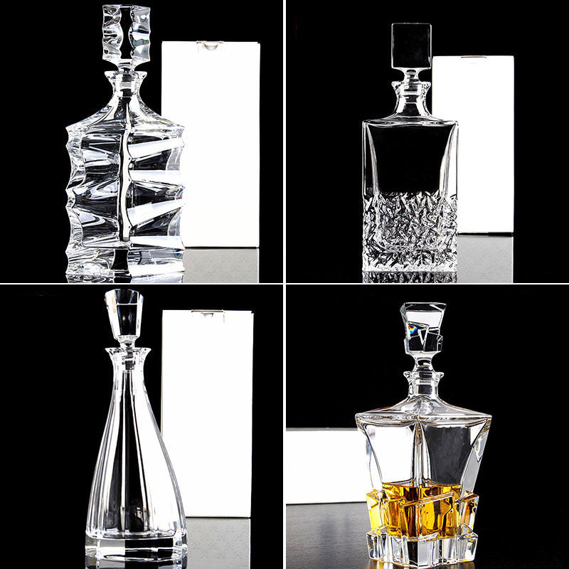 Large Crystal Glass Wine Bottle Creative Red Wine Decanter - CRYSTALOIL
