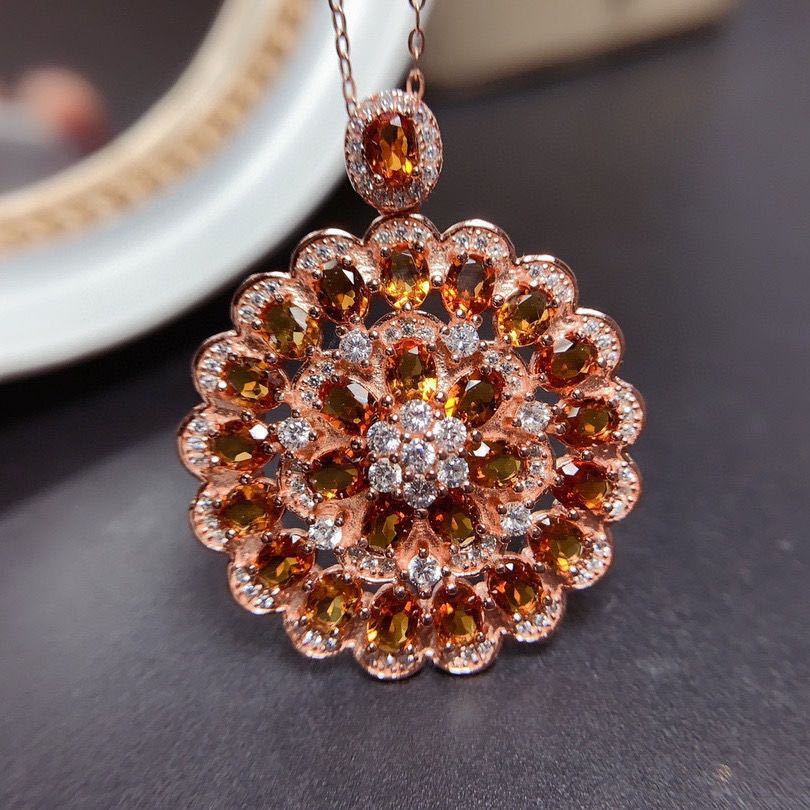 Natural Citrine Pendant Crystal - CRYSTALOIL