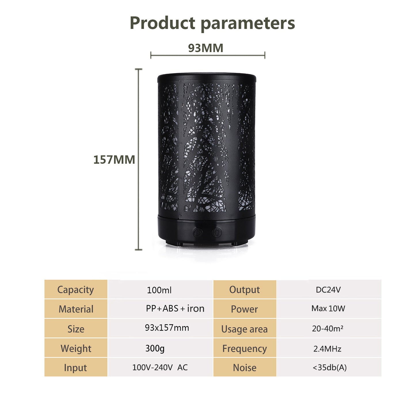 Flat Head Woods Wrought Iron Aroma Diffuser - Crystalbloomaromatics