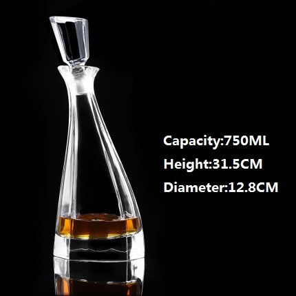Large Crystal Glass Wine Bottle Creative Red Wine Decanter - CRYSTALOIL