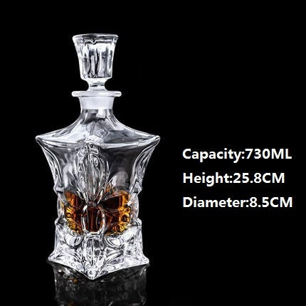 Large Crystal Glass Wine Bottle Creative Red Wine Decanter - CRYSTALOIL
