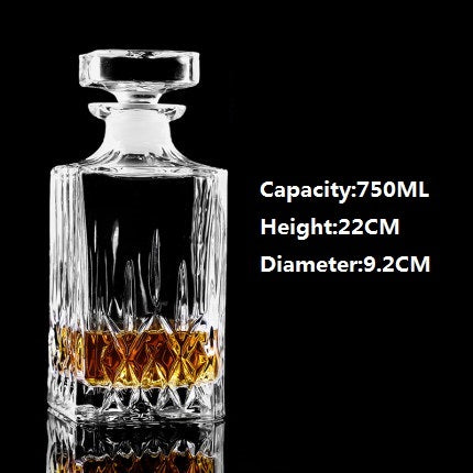 Large Crystal Glass Wine Bottle Creative Red Wine Decanter - CRYSTALOIL
