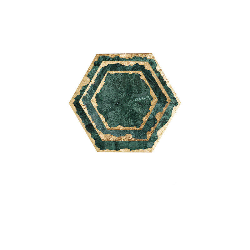3 Emerald Natural Marble Placemat Coaster Plate, Add a touch of luxury to your table setting with our Emerald Natural Marble Placemat Coaster Plate, crafted from exquisite natural marble. - Crystalbloomaromatics