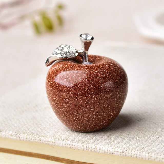 Natural Crystal Apple, Colorful Quartz Stone Opal decoration, - CRYSTALOIL