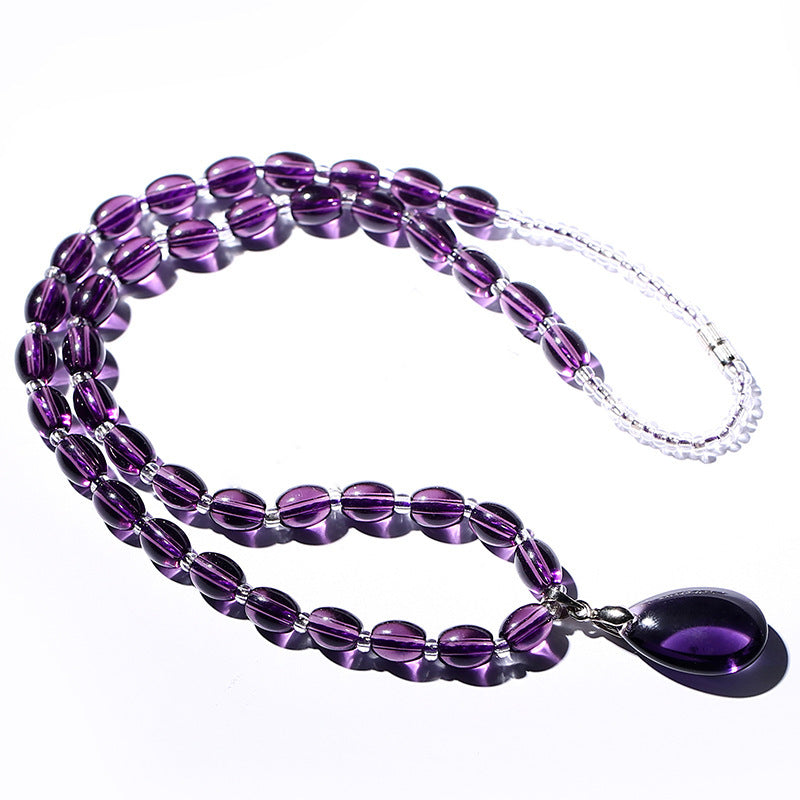 Women's Fashion Amethyst Necklace - CRYSTALOIL