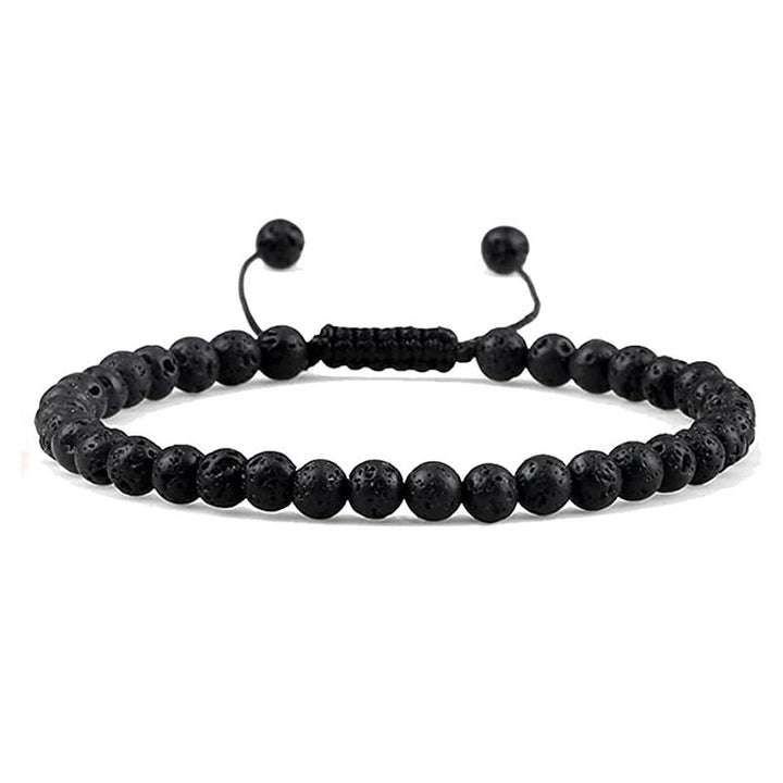 Natural Stone Agate Bead Bracelet - CRYSTALOIL