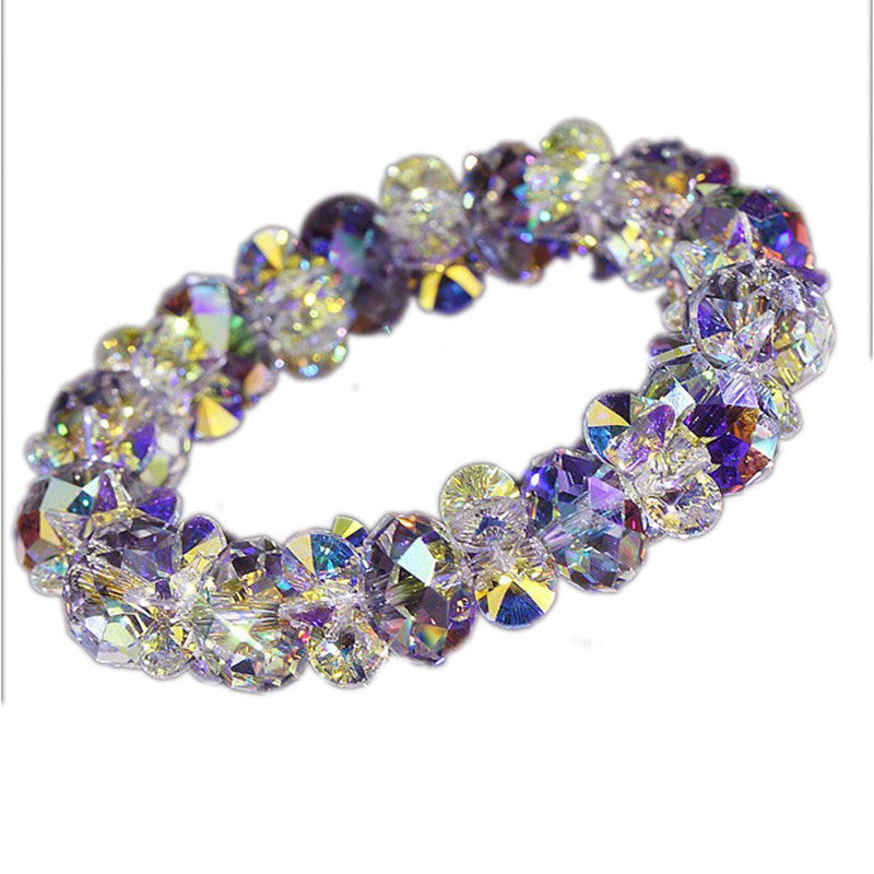 Luxury Colorful White Austrian Crystal Bracelet - CRYSTALOIL