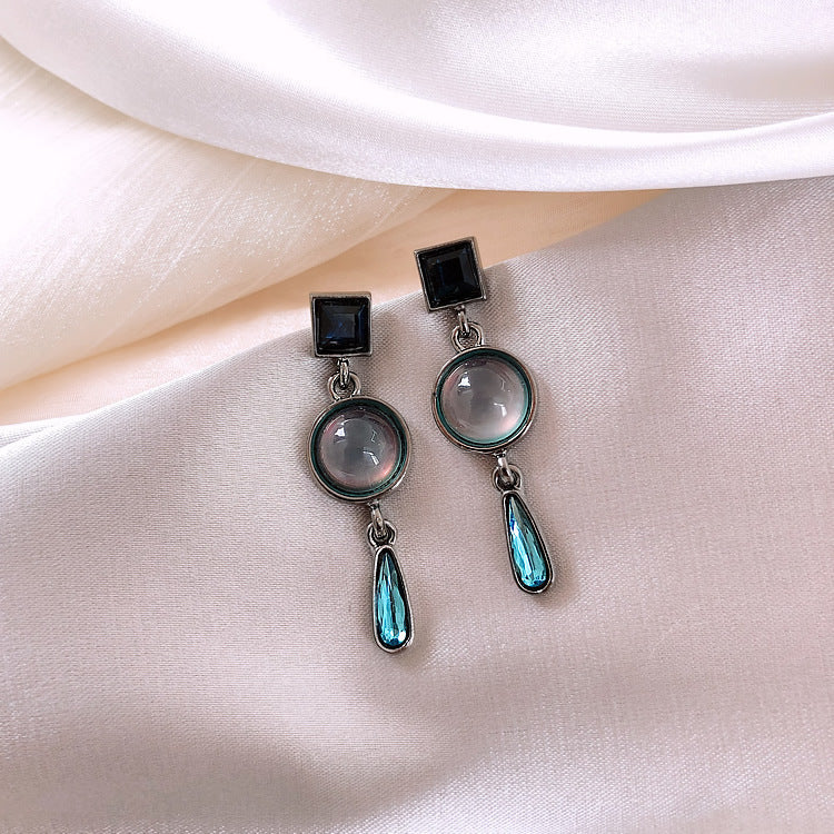 Light luxury design crystal earrings - CRYSTALOIL