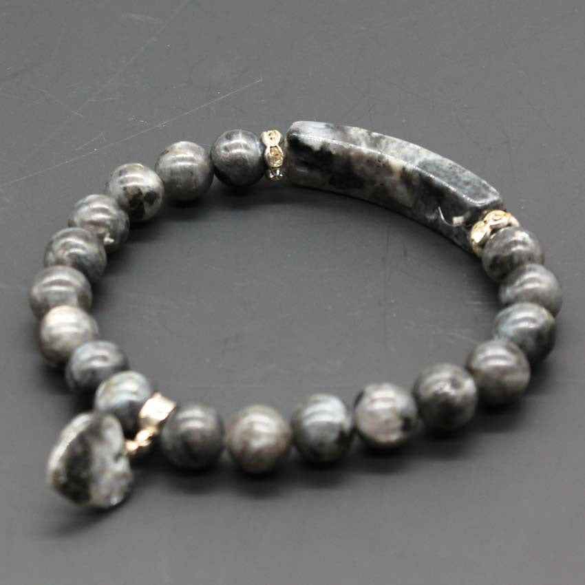 Love Pendant Natural Crystal Stone Bracelet Jewelry - CRYSTALOIL