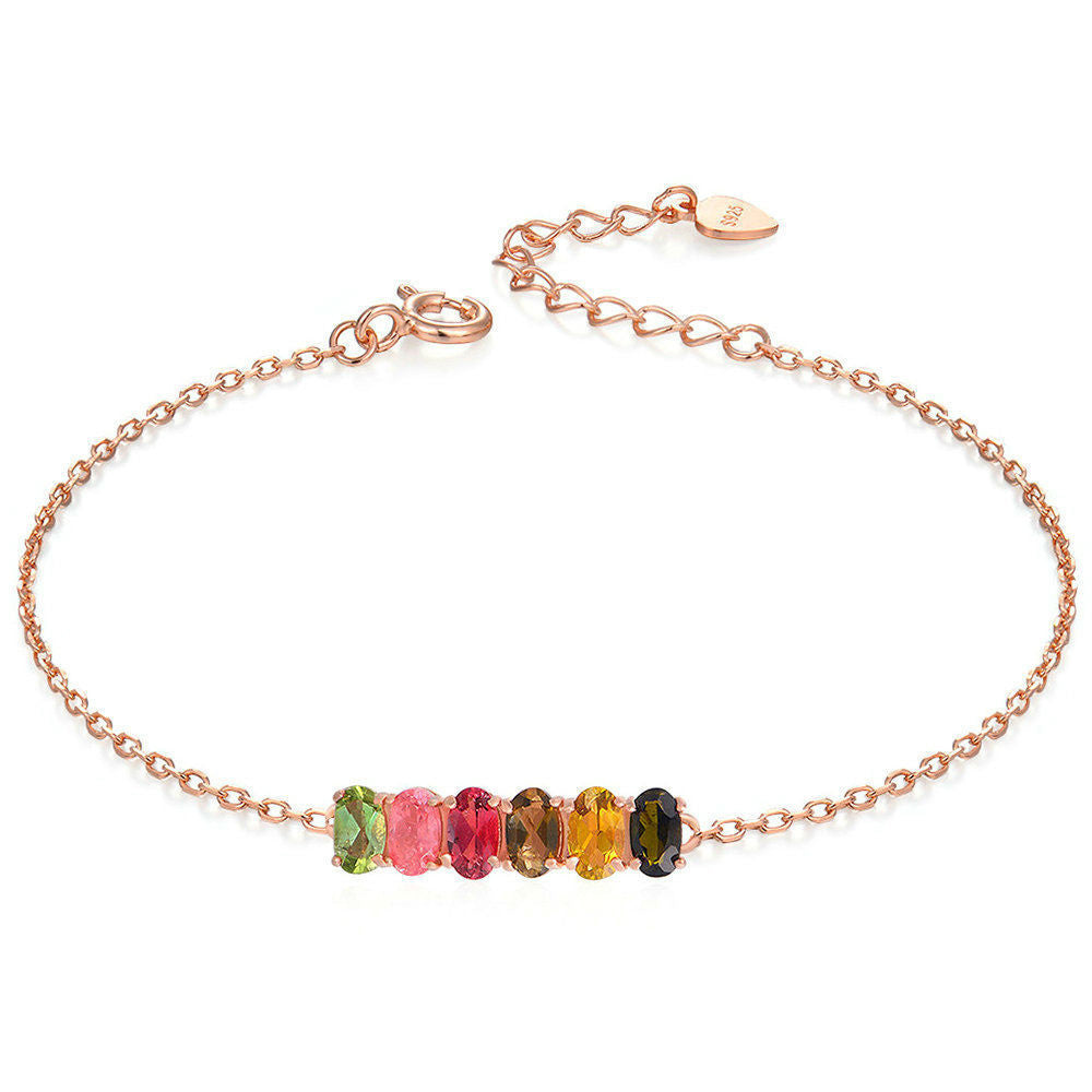 Natural tourmaline bracelet - CRYSTALOIL