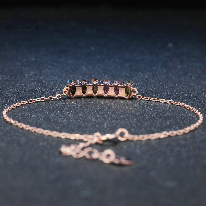 Natural tourmaline bracelet - CRYSTALOIL