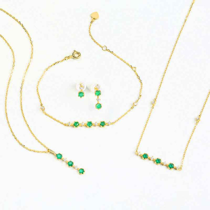 Natural Mozambique Garnet Pendant in Gold-Plated Setting - CRYSTALOIL