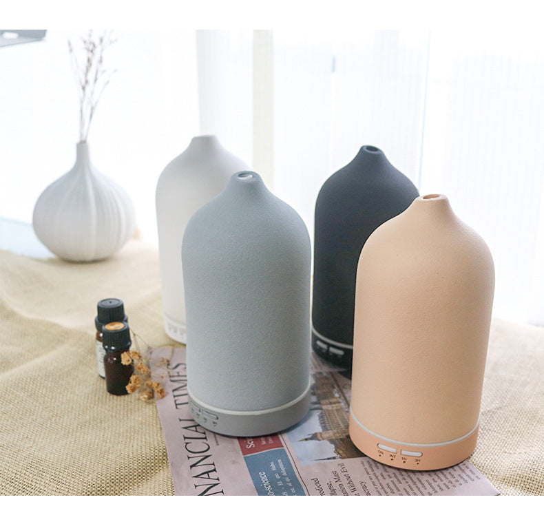 Ceramic Humidifier Diffuser Frosted Ceramic Aroma Diffuser With Good Texture Frosted Ceramic Humidifier - CRYSTALOIL