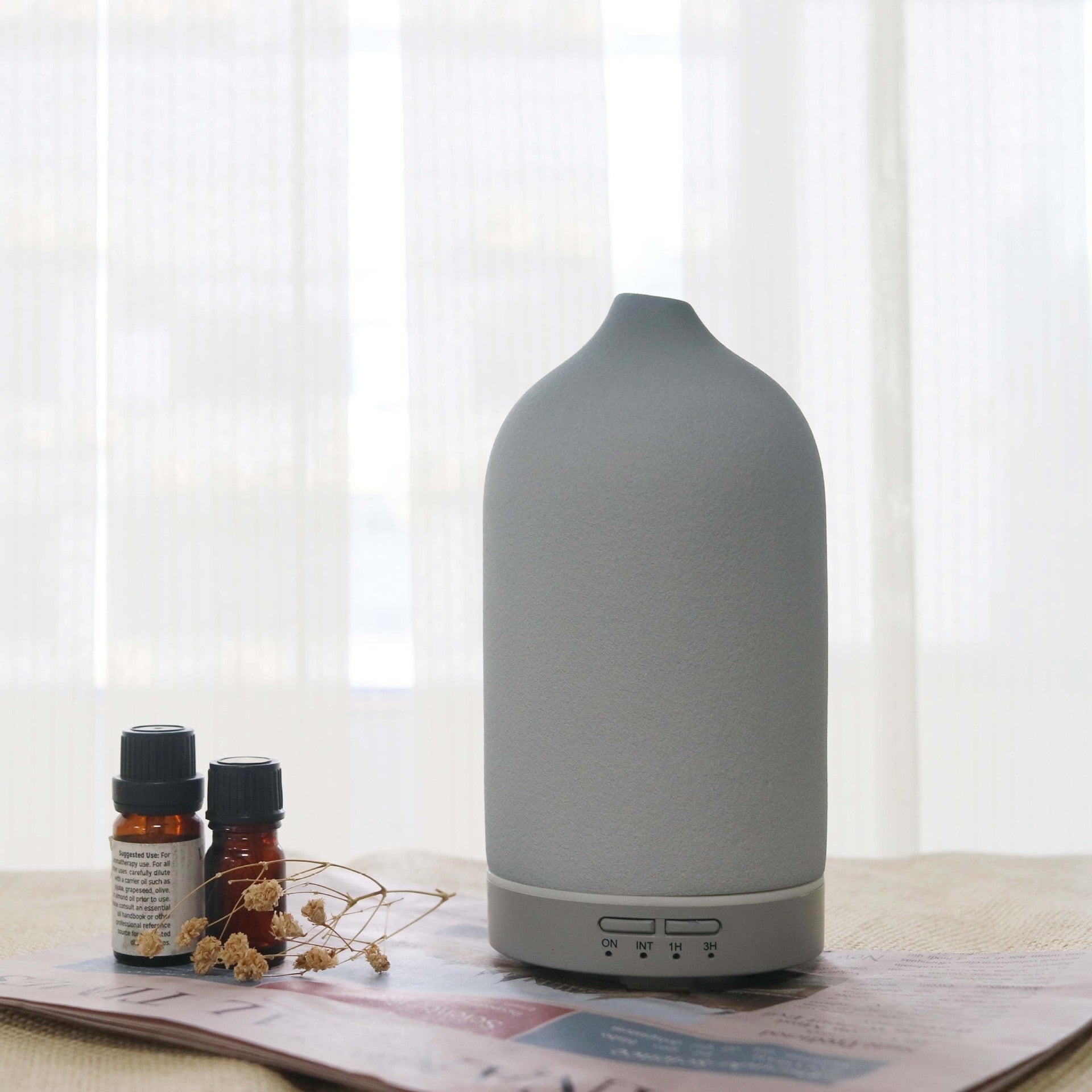 Ceramic Humidifier Diffuser Frosted Ceramic Aroma Diffuser With Good Texture Frosted Ceramic Humidifier - CRYSTALOIL