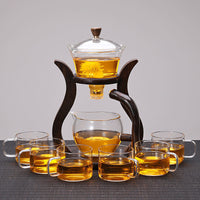 Kung Fu Tea Cup Simple Magnetic Tea Brewing Maker Glass Tea Set - CRYSTALOIL