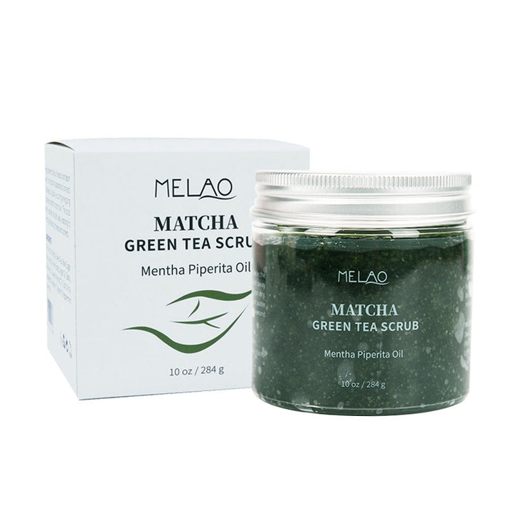 Green Tea Facial Scrub Exfoliating Sea Salt, offering a rejuvenating skincare - CRYSTALOIL