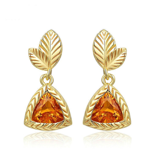 Natural Citrine Earrings - CRYSTALOIL