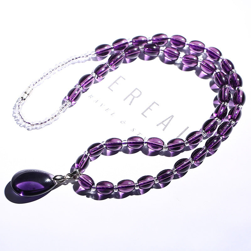 Women's Fashion Amethyst Necklace - CRYSTALOIL