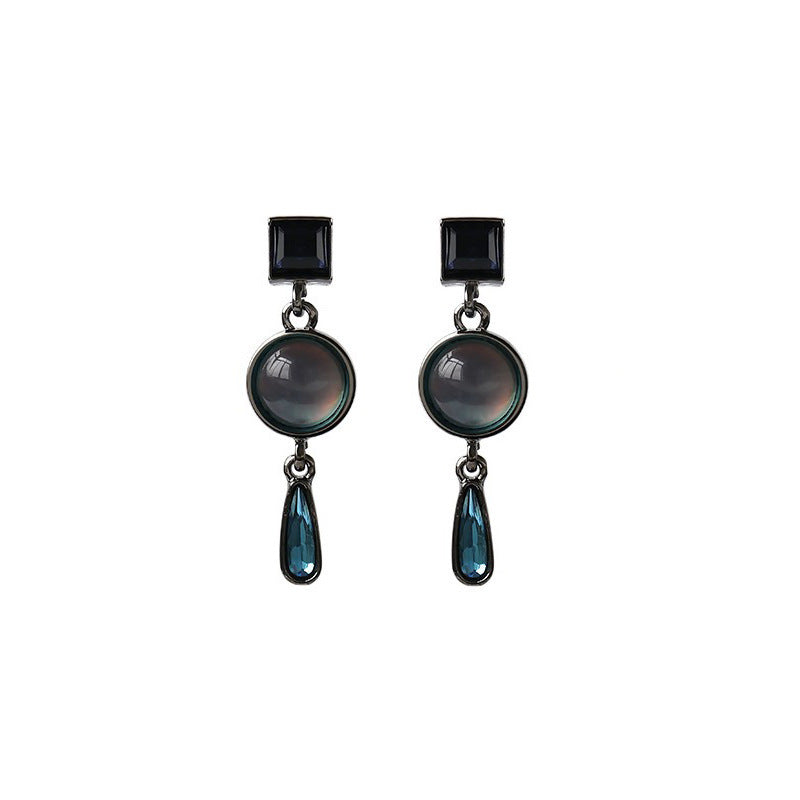 Light luxury design crystal earrings - CRYSTALOIL