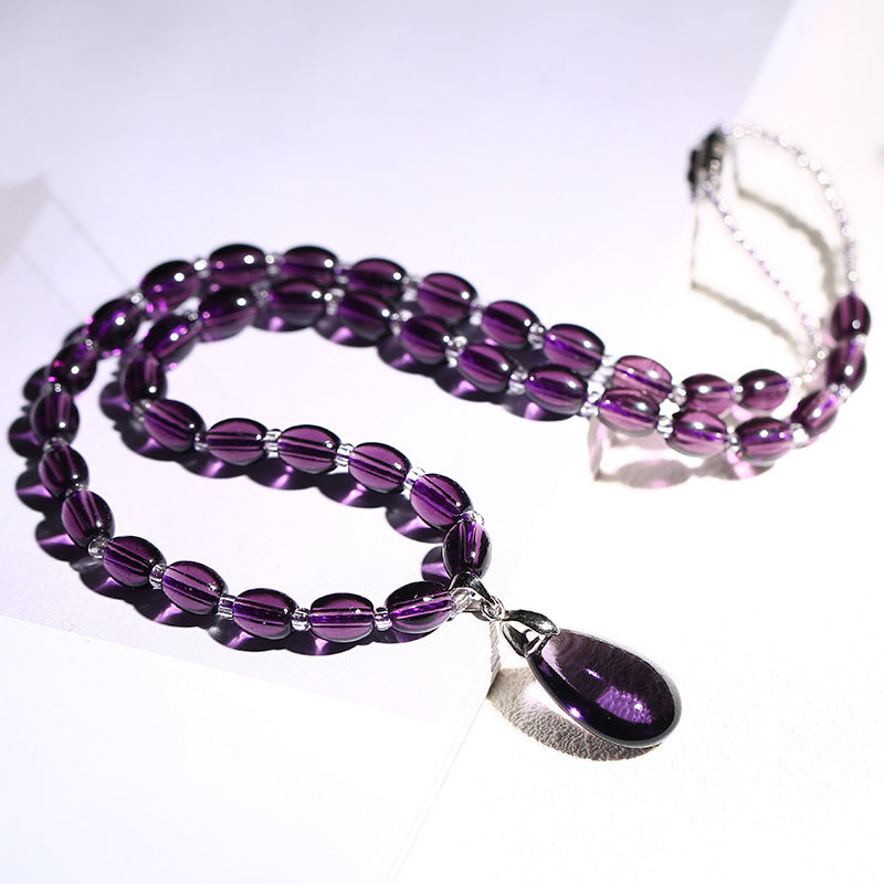 Women's Fashion Amethyst Necklace - CRYSTALOIL