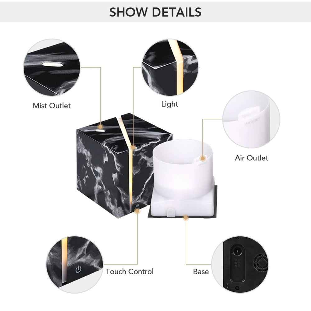 Marble pattern aromatherapy diffuser, &quot;Elevate your aromatherapy experience with our Marble Pattern Aromatherapy Diffuser, blending style and functionality seamlessly. Featuring a sophisticated marble pattern - CRYSTALOIL