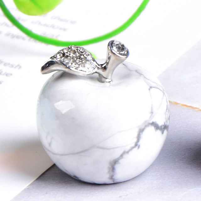 Natural Crystal Apple, Colorful Quartz Stone Opal decoration, - CRYSTALOIL