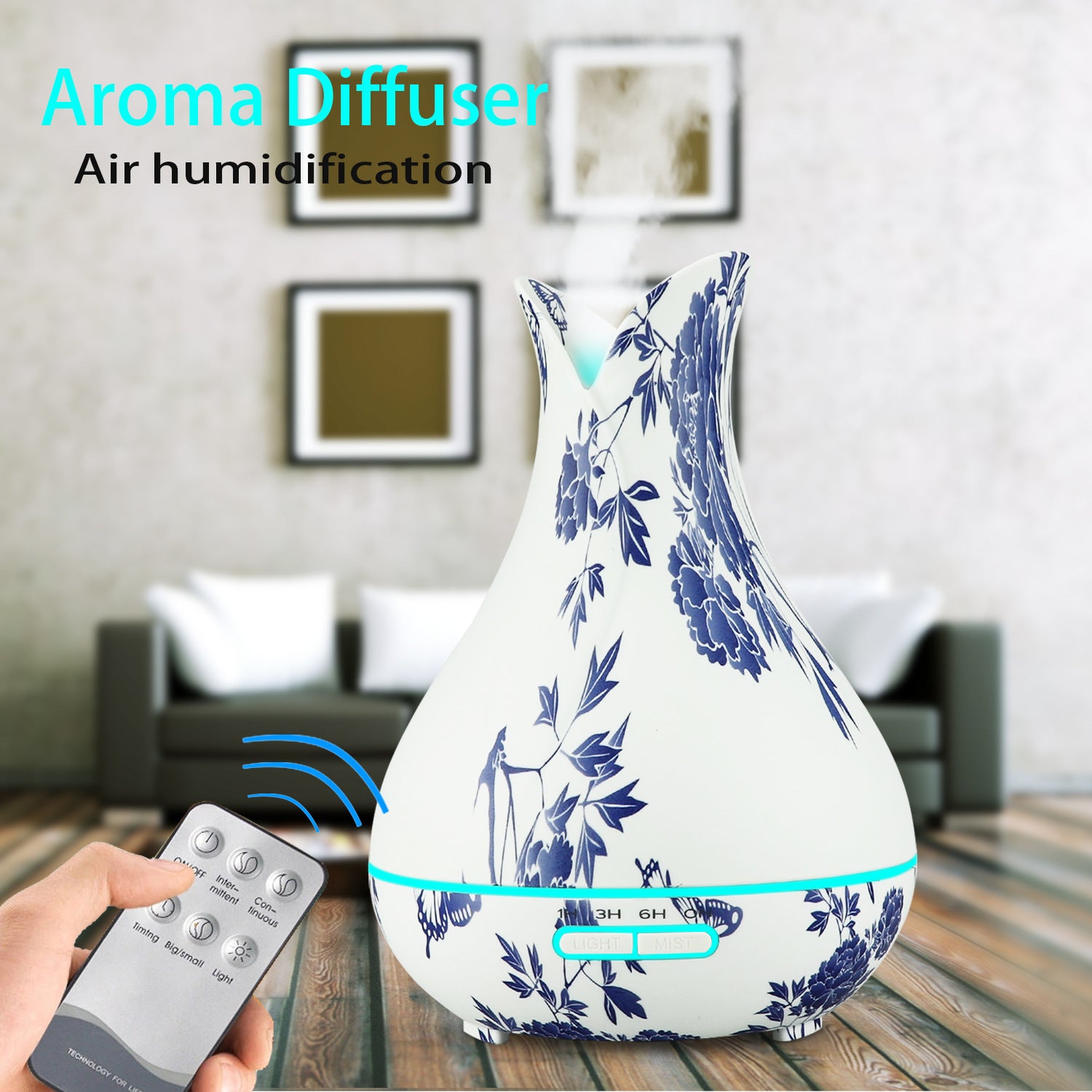 Aroma Diffuser Ultrasonic Humidifier, Stylish Aromatherapy Diffuser: Elevate Your Space with Soothing Humidification and Essential Oil Benefits.