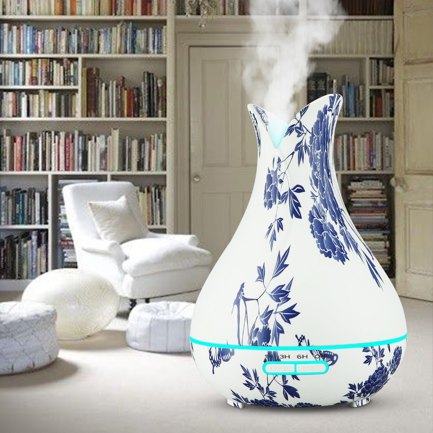 Aroma Diffuser Ultrasonic Humidifier, Stylish Aromatherapy Diffuser: Elevate Your Space with Soothing Humidification and Essential Oil Benefits.