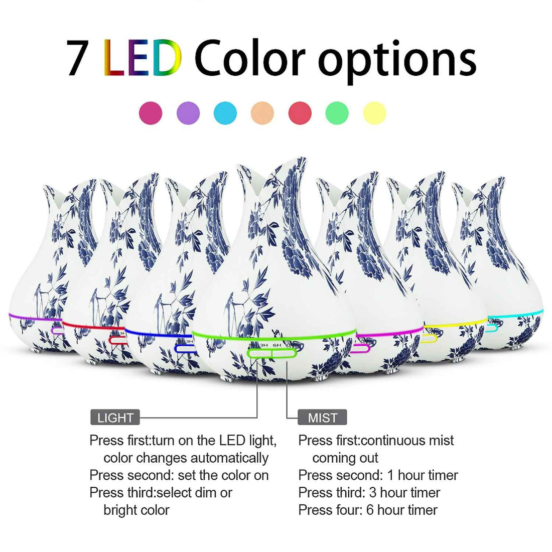 Aroma Diffuser Humidifier for Stylish Aromatherapy and Home Fragrance - CRYSTALOIL