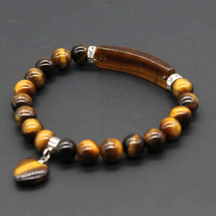 Love Pendant Natural Crystal Stone Bracelet Jewelry - CRYSTALOIL