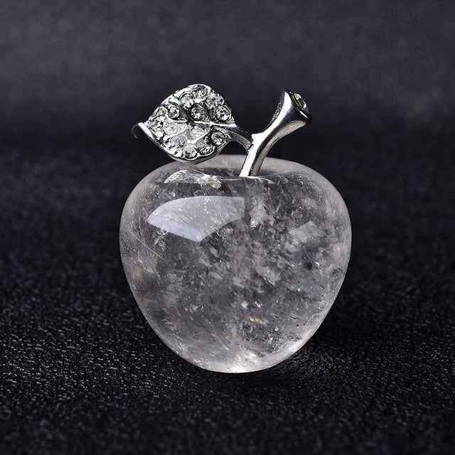 Natural Crystal Apple, Colorful Quartz Stone Opal decoration, - CRYSTALOIL