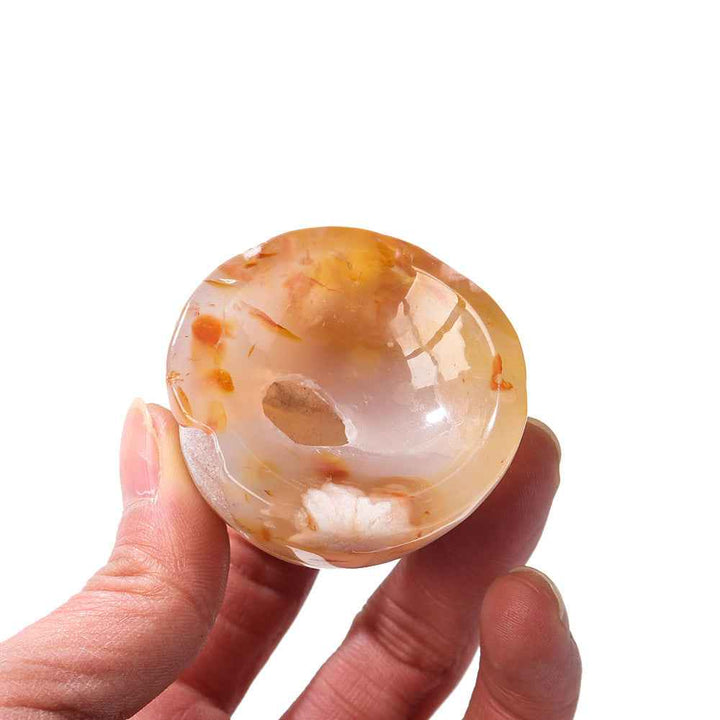 Natural Crystal Cherry Blossom Agate bowl - CRYSTALOIL