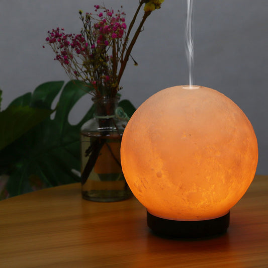 Moon Light Ultrasonic Humidifier Aroma Diffuser, Moon Light Ultrasonic Humidifier Aroma Diffuser, blending soothing humidity and delightful aromas for a serene environment - Crystalbloomaromatics