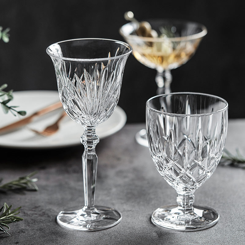 Vintage Luxury Crystal Goblet Wine Glass - CRYSTALOIL