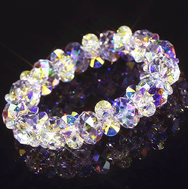 Luxury Colorful White Austrian Crystal Bracelet - CRYSTALOIL