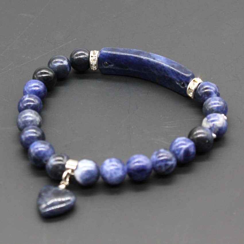 Love Pendant Natural Crystal Stone Bracelet Jewelry - CRYSTALOIL