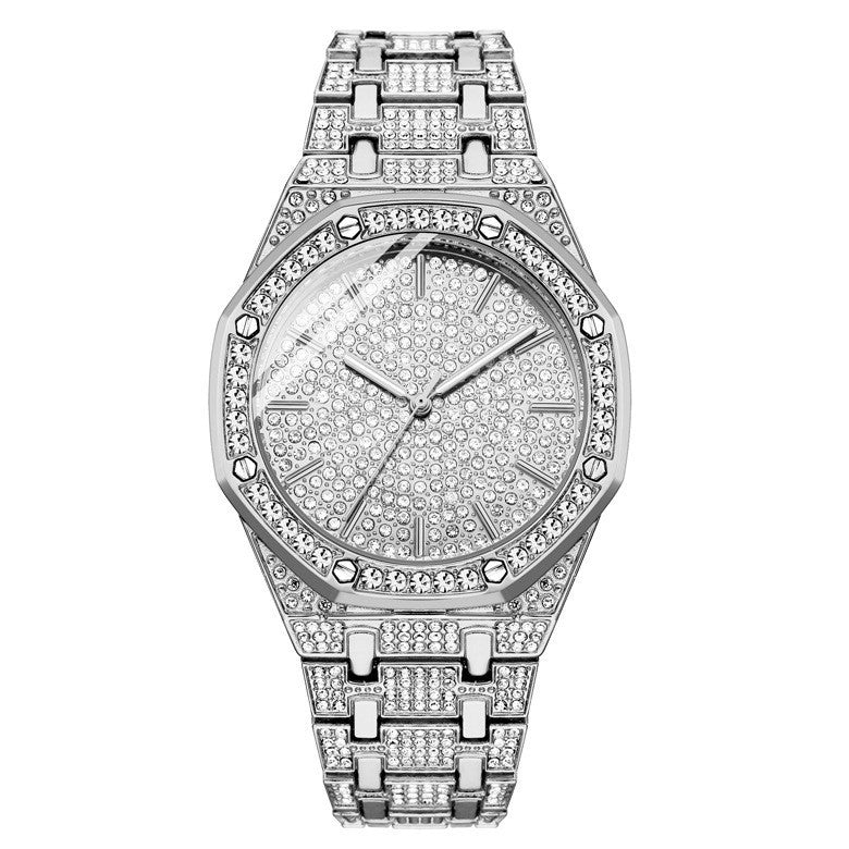 Starry Diamond Watch Men's Watch Large Dial - CRYSTALOIL