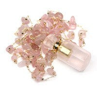 Exquisite Natural Stone Semi Precious Stone Perfume Bottle - CRYSTALOIL