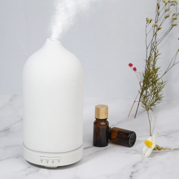 Ceramic Humidifier Diffuser Frosted Ceramic Aroma Diffuser With Good Texture Frosted Ceramic Humidifier - CRYSTALOIL