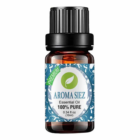 Aroma Siez Oils Respiratory Blend, with Basil essential oil offering a cooling effect on the mind and muscles, complemented by the calming essence of Lavender for a serene skincare ritual - Crystalbloomaromatics